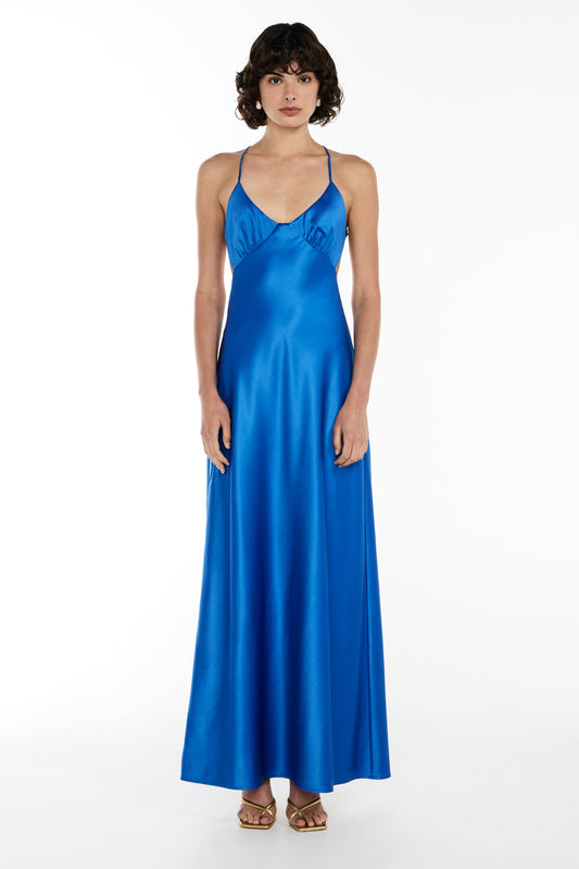 Saturation Point Slip Dress (Lapis Blue)