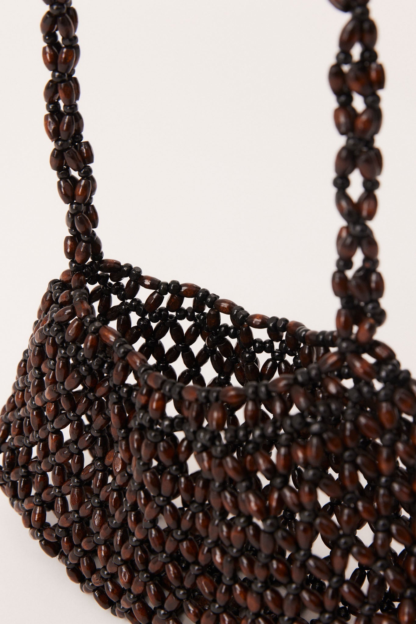 SNDYS BEADED HANDBAG (Brown)