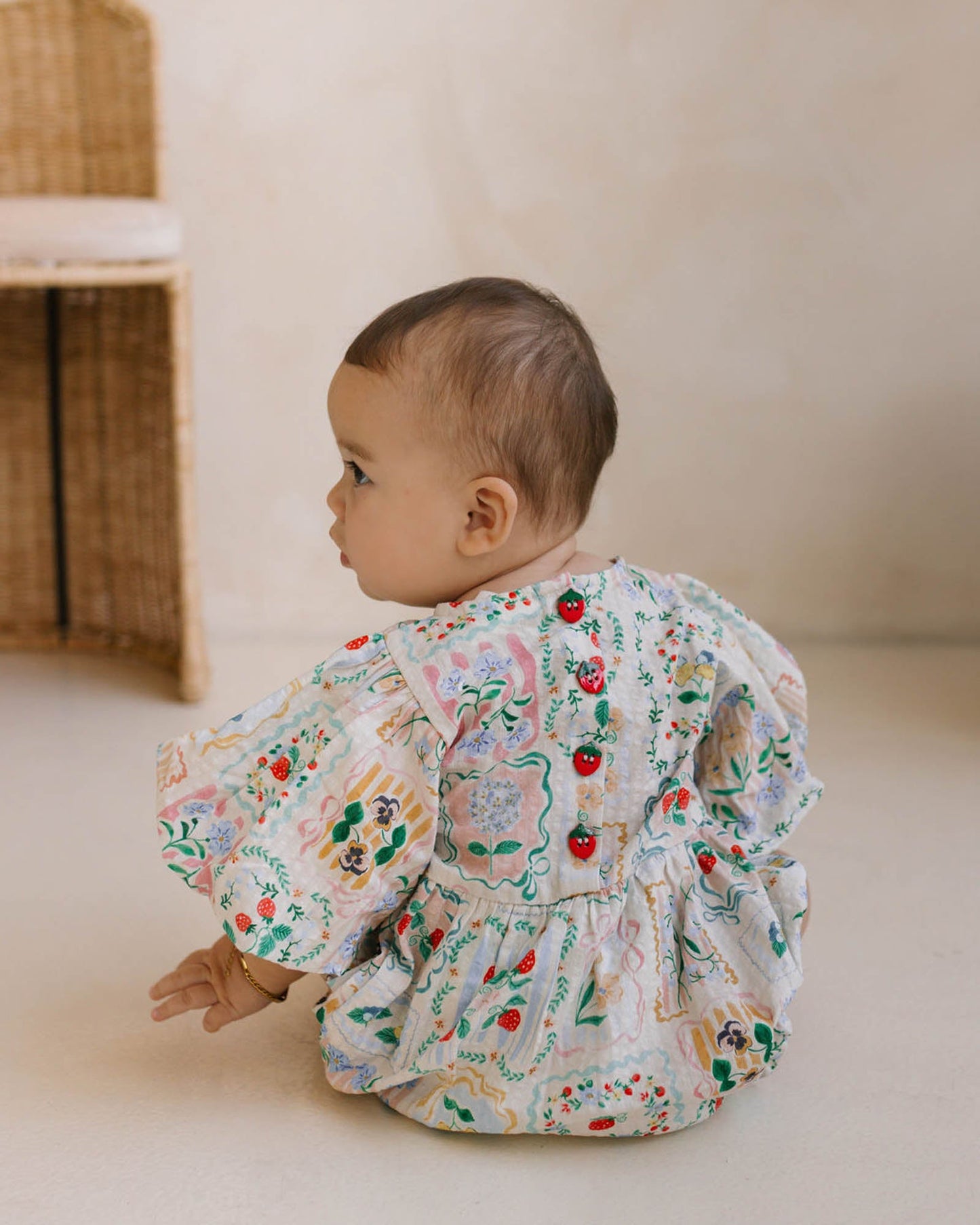 Walnut Melbourne Romper (Forget Me Not)