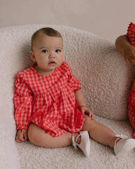 Walnut Melbourne Aurora Romper (Love Check)