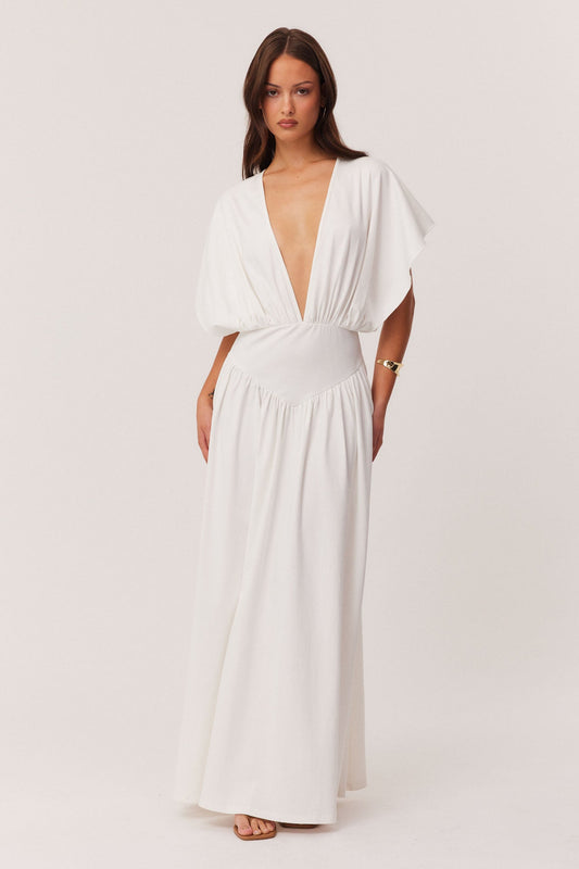 SNDYS HEINE MAXI DRESS (Off White)