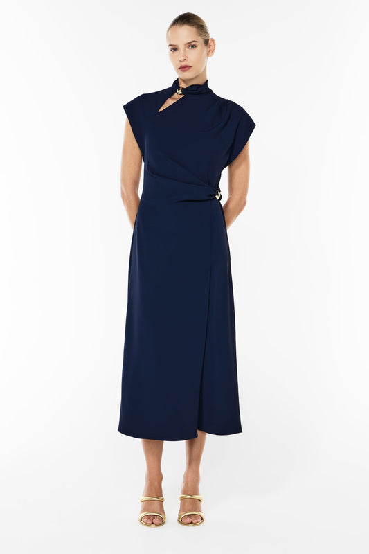 High Definition Midi Dress (Navy)