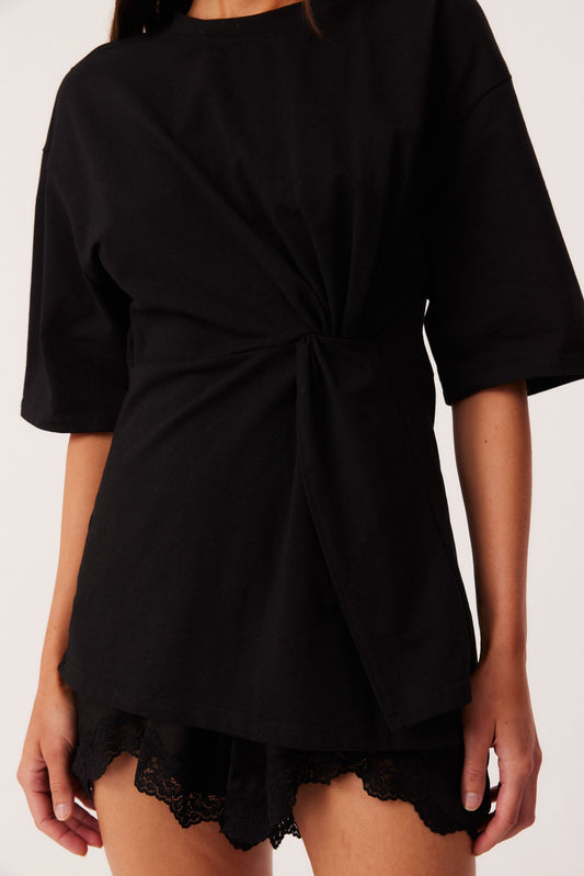 SNDYS TAMMI LACE SHORTS (Black)