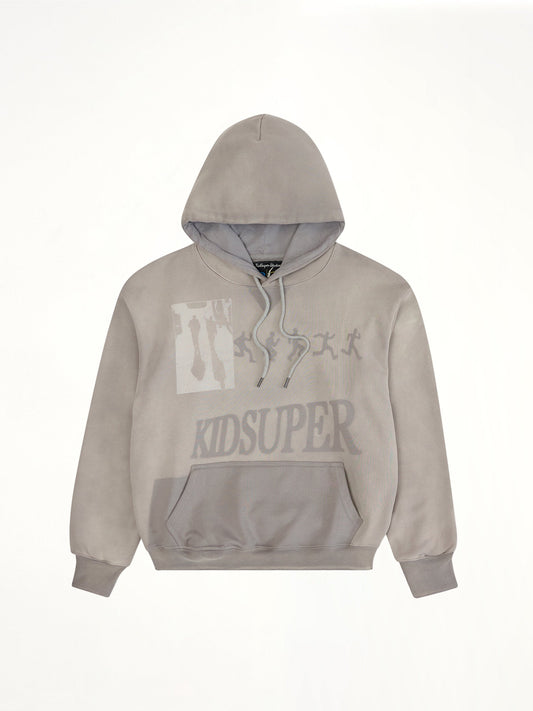 KIDSUPER Sun Faded Hoodie (Grey)