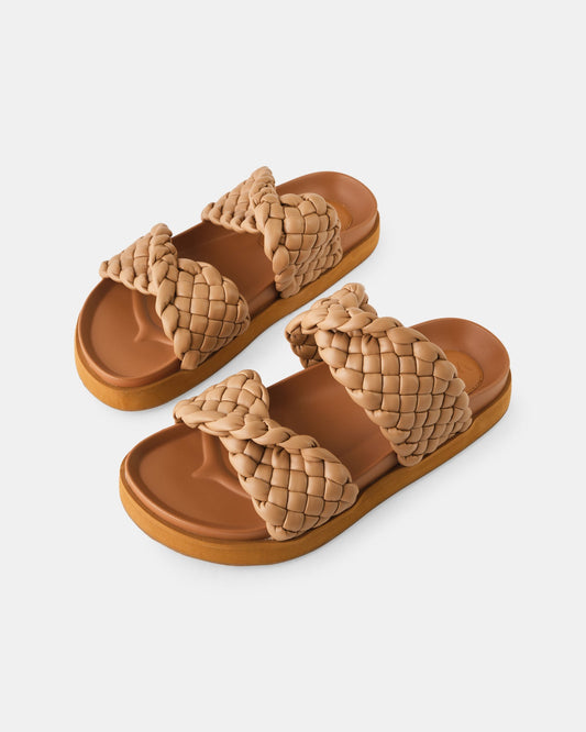 Walnut Melbourne Mim Slide (Light Tan)
