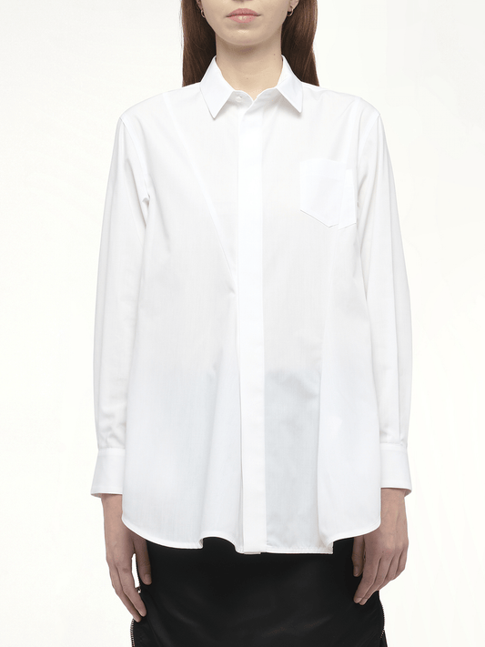 Image of Shirts. Product name - Poplin Shirt in White colour by brand - SACAI