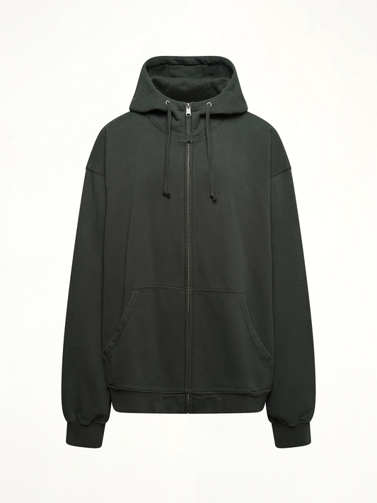 MAISON MARGIELA Number Zip Logo Hoodie (Black)