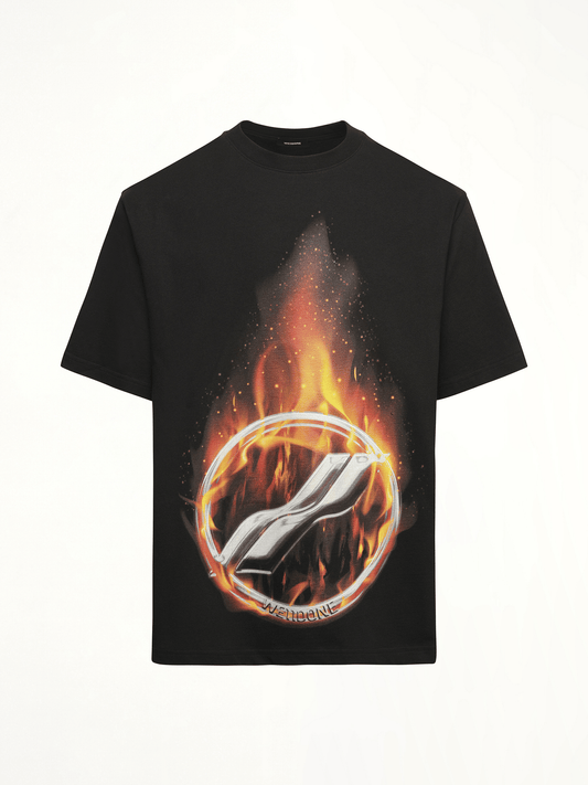 WE11DONE Meteor Print T-Shirt (Black)