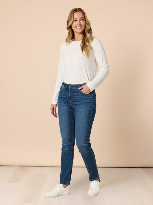 Gordon Smith Miracle Slim Leg Jean (Blue Denim)