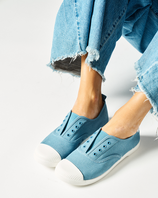 Walnut Melbourne Euro Canvas Plimsole (Denim)