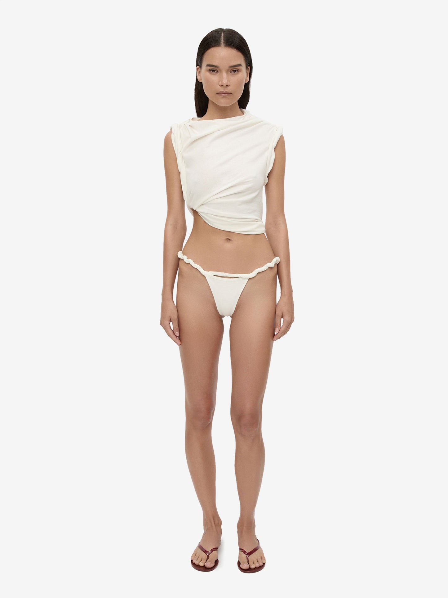CHRISTOPHER ESBER Rolled Up Tee (White)