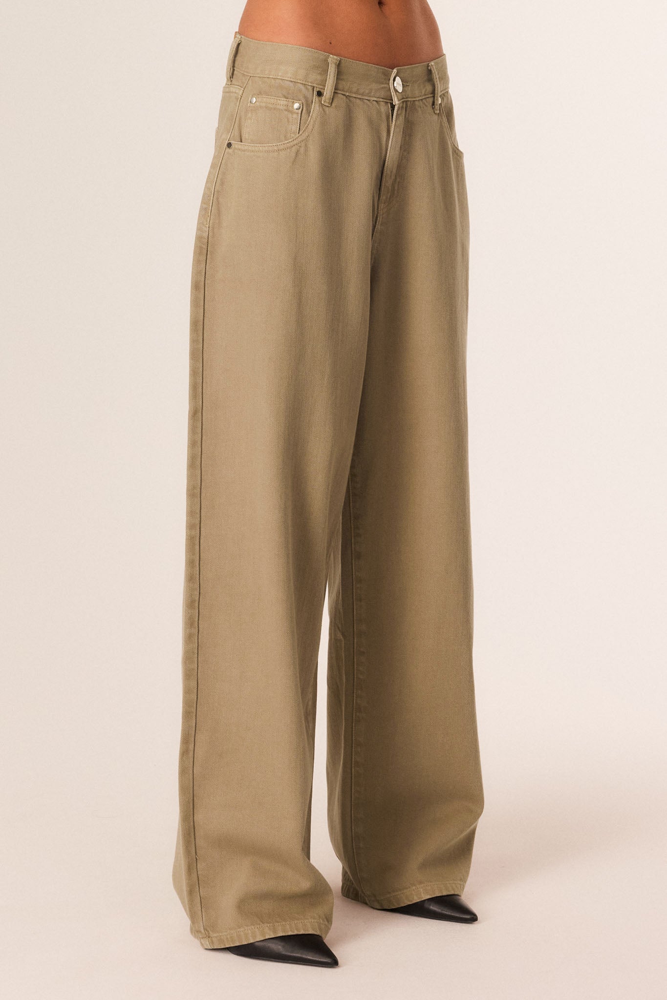 SNDYS LUKAS COTTON JEANS (Olive)