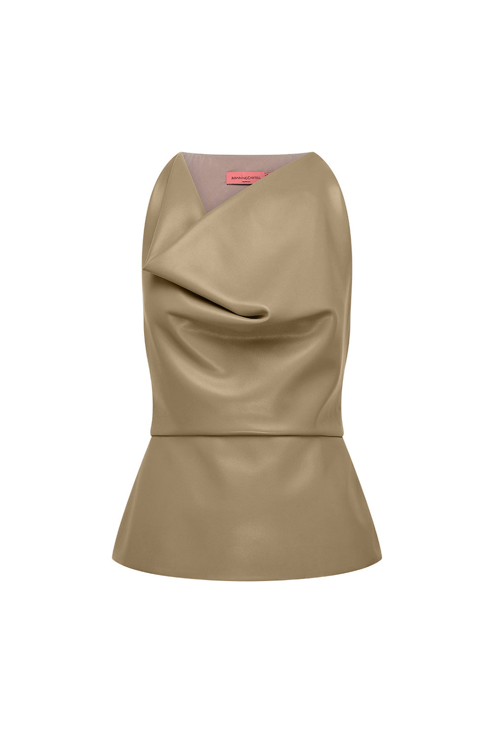 Image of a model wearing Tops. Productname: Major Players Top in Taupe colour by brand - Manning Cartell