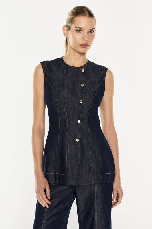 Quiet Command Gilet (Indigo)