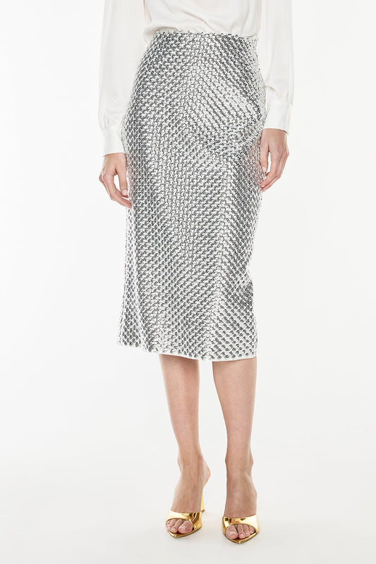 Opulent Scale Skirt (Silver)
