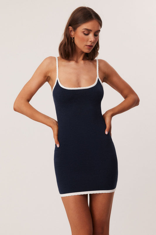SNDYS EVERLEIGH MINI DRESS (Navy)
