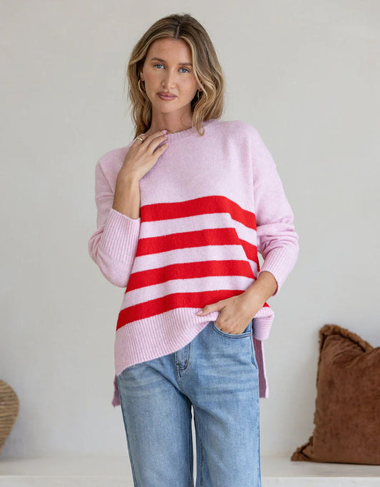 132 Fashion Manor Knit (Pink/Red)
