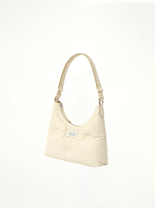 MAISON MARGIELA Glam Slam Small Hobo Bag (White)