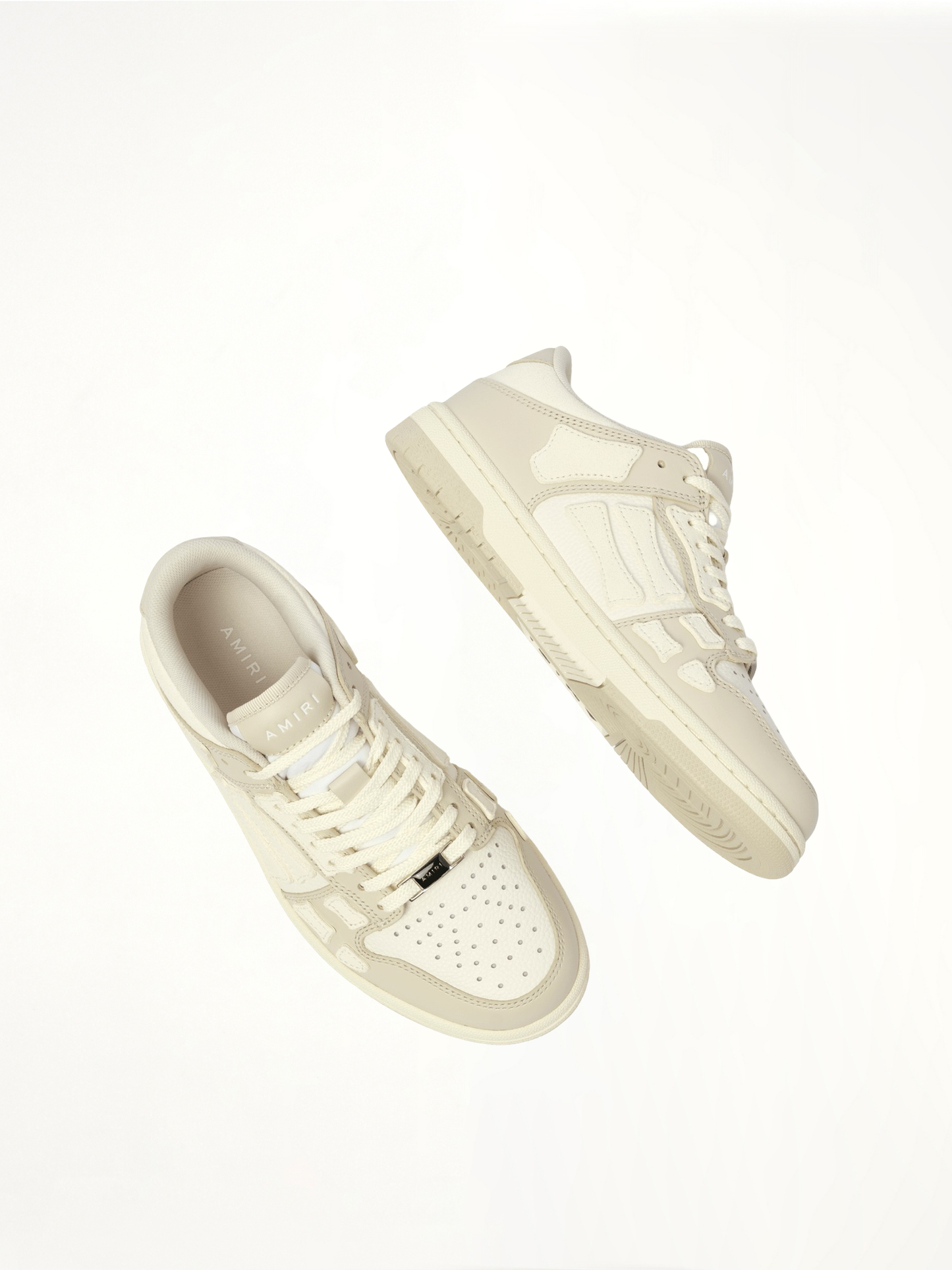 AMIRI Skeleton Top Low Sneaker (Alabaster)