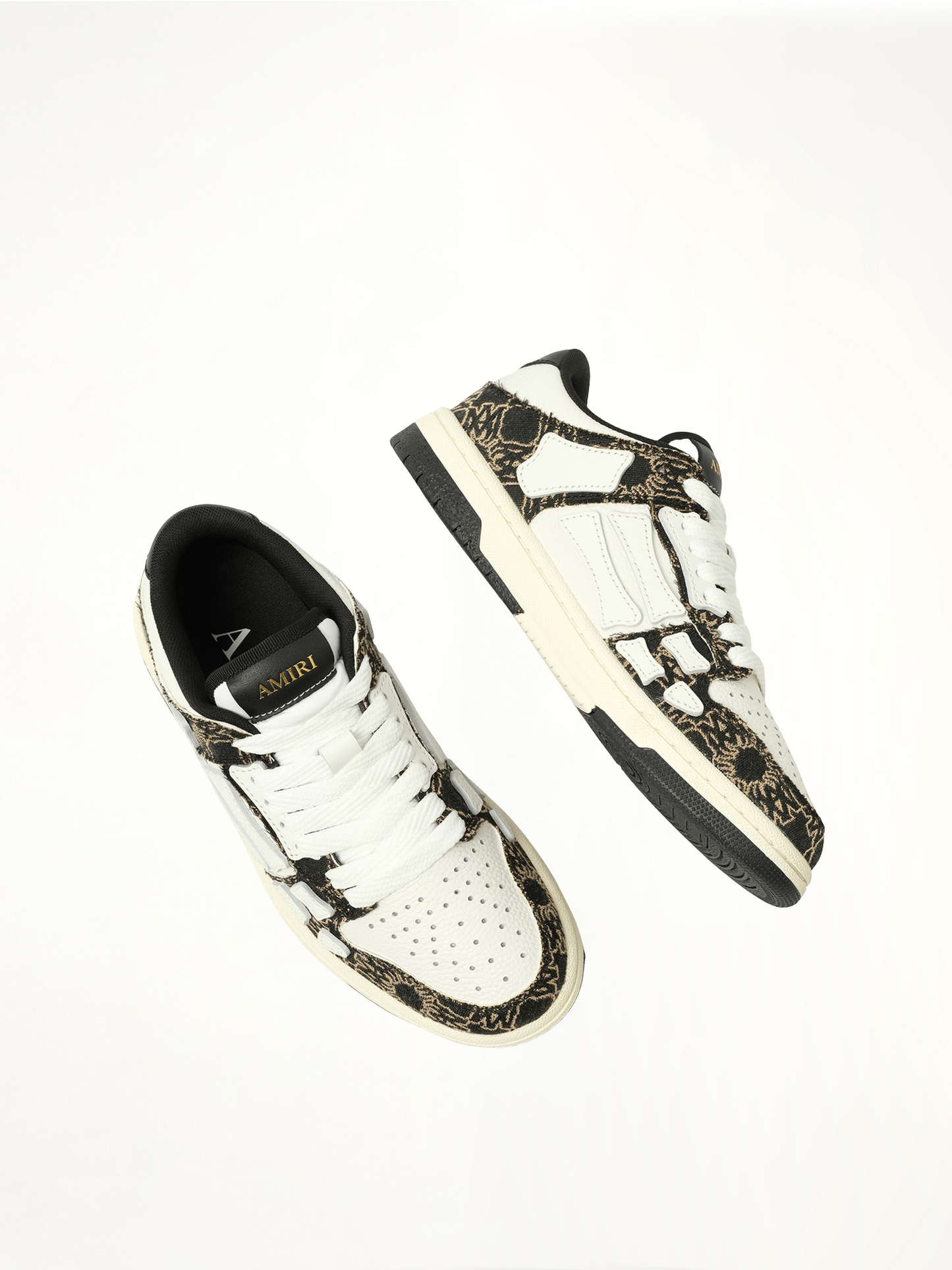 AMIRI MA Quad Skeleton Low Top Sneaker (Black)