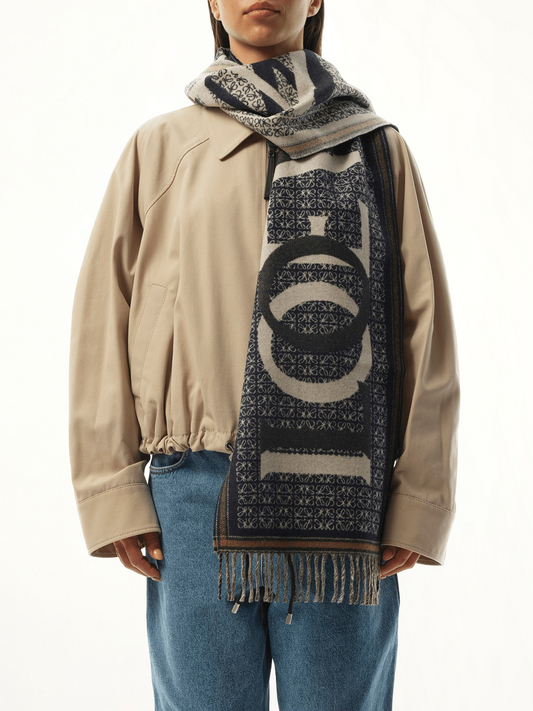 LOEWE Loewe Love Scarf (Navy)