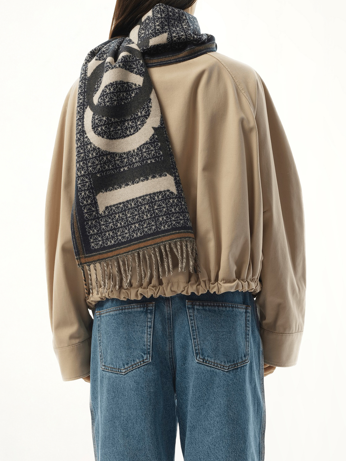 LOEWE Loewe Love Scarf (Navy)