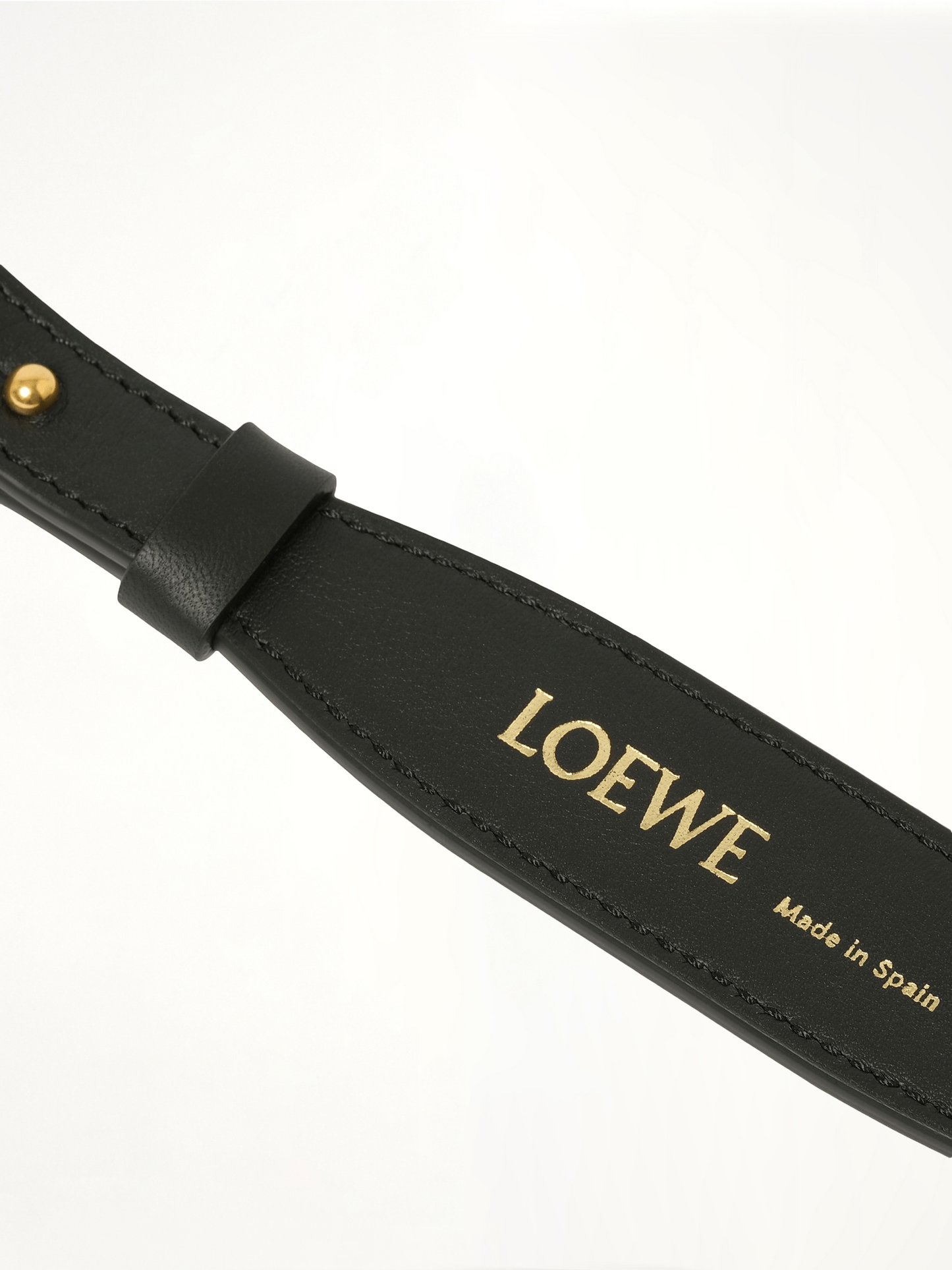 LOEWE Branded Short Strap (Black)