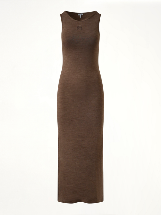 LOEWE Anagram Tank Dress AF (Brown)