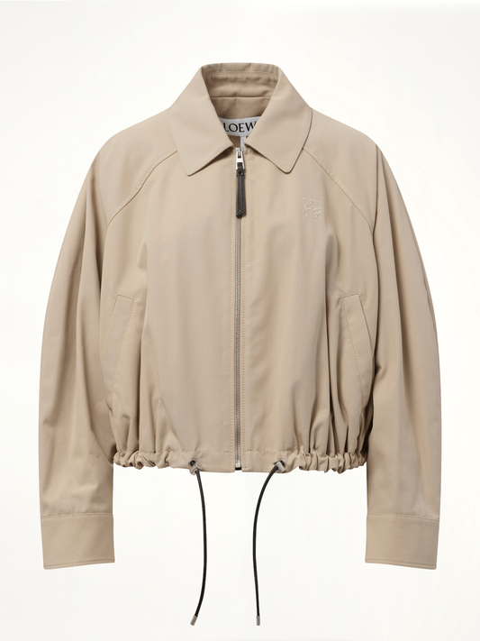 LOEWE Relaxed Fit Balloon Jacket (Beige)