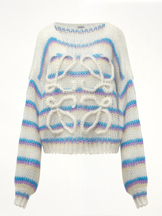 LOEWE Relaxed Fit Anagram Sweater (White)