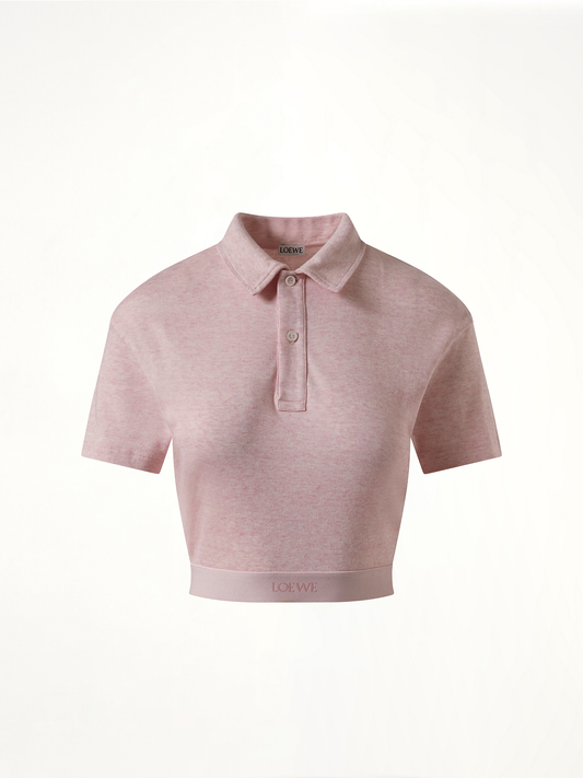 LOEWE Cropped Polo (Pink)