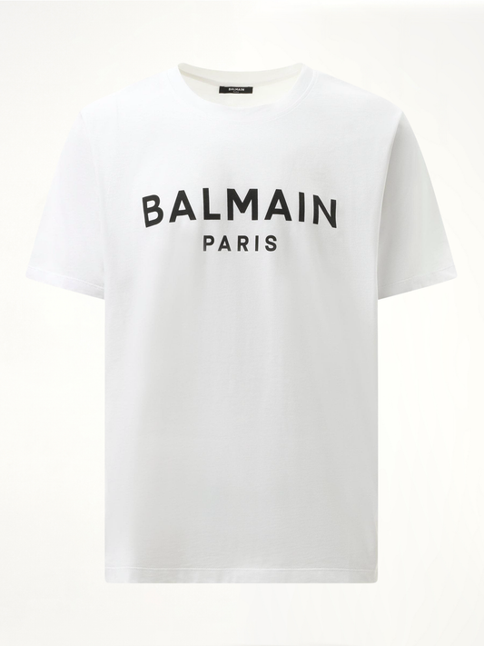BALMAIN Balmain Print Reg Fit T-Shirt (White)