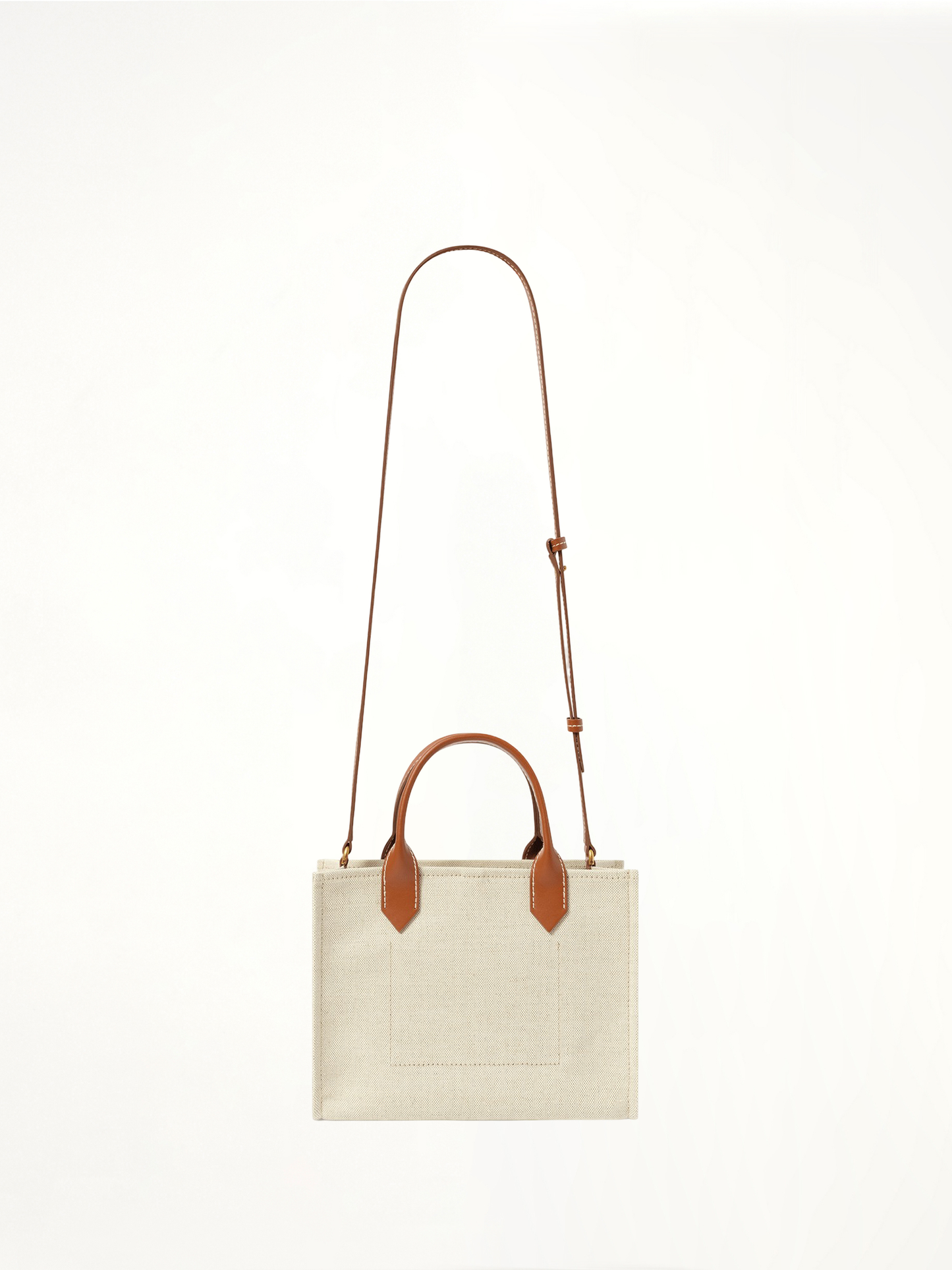 BALMAIN B-Army Small Canvas Shopper Bag (Beige)
