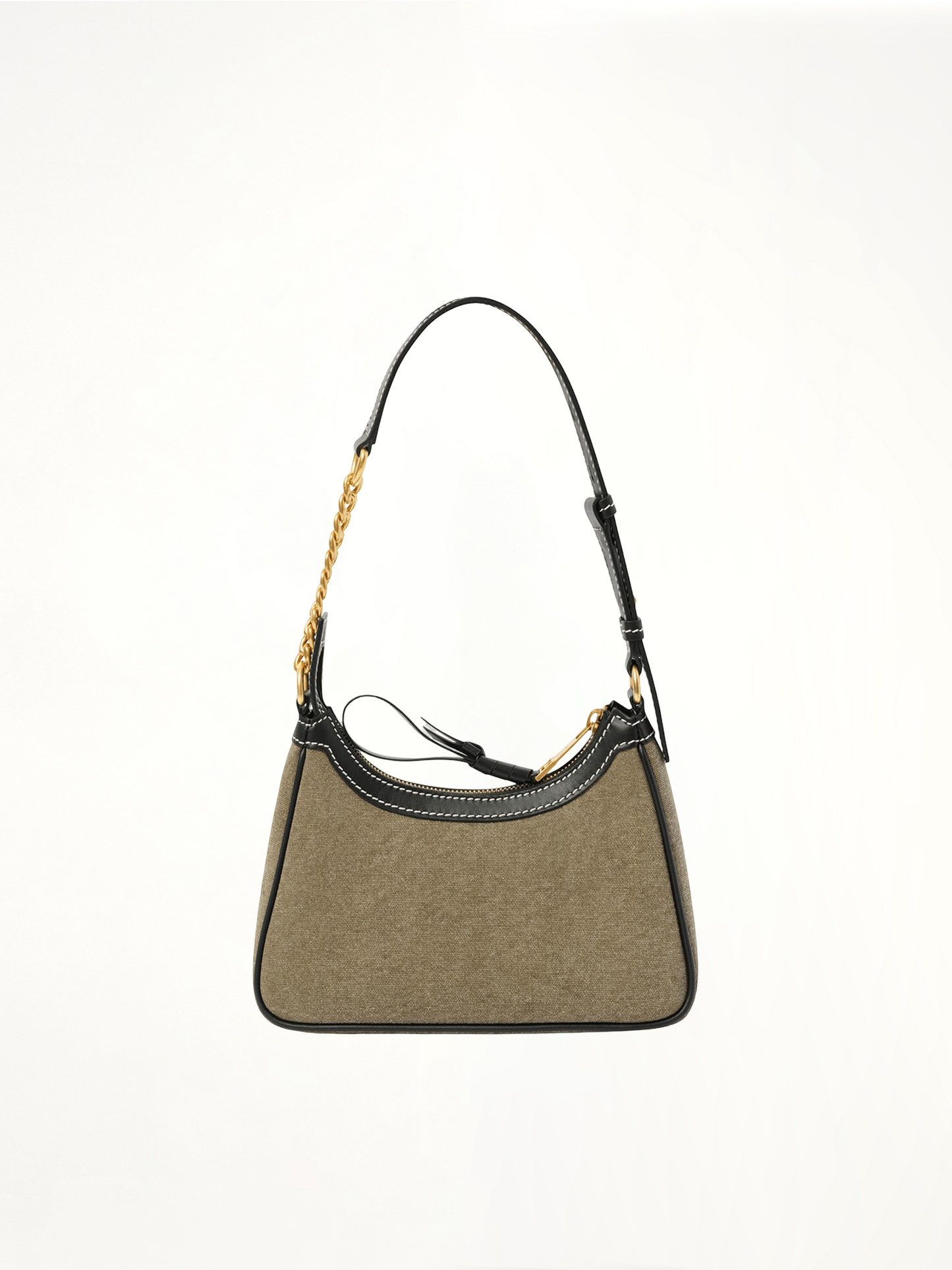 BALMAIN B-Army Shoulder Canvas Bag (Green)