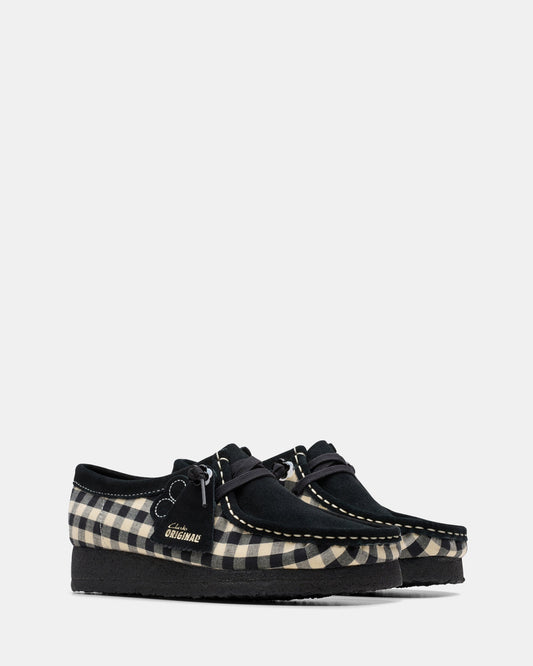 Wallabee. (w) Black/White Gingham