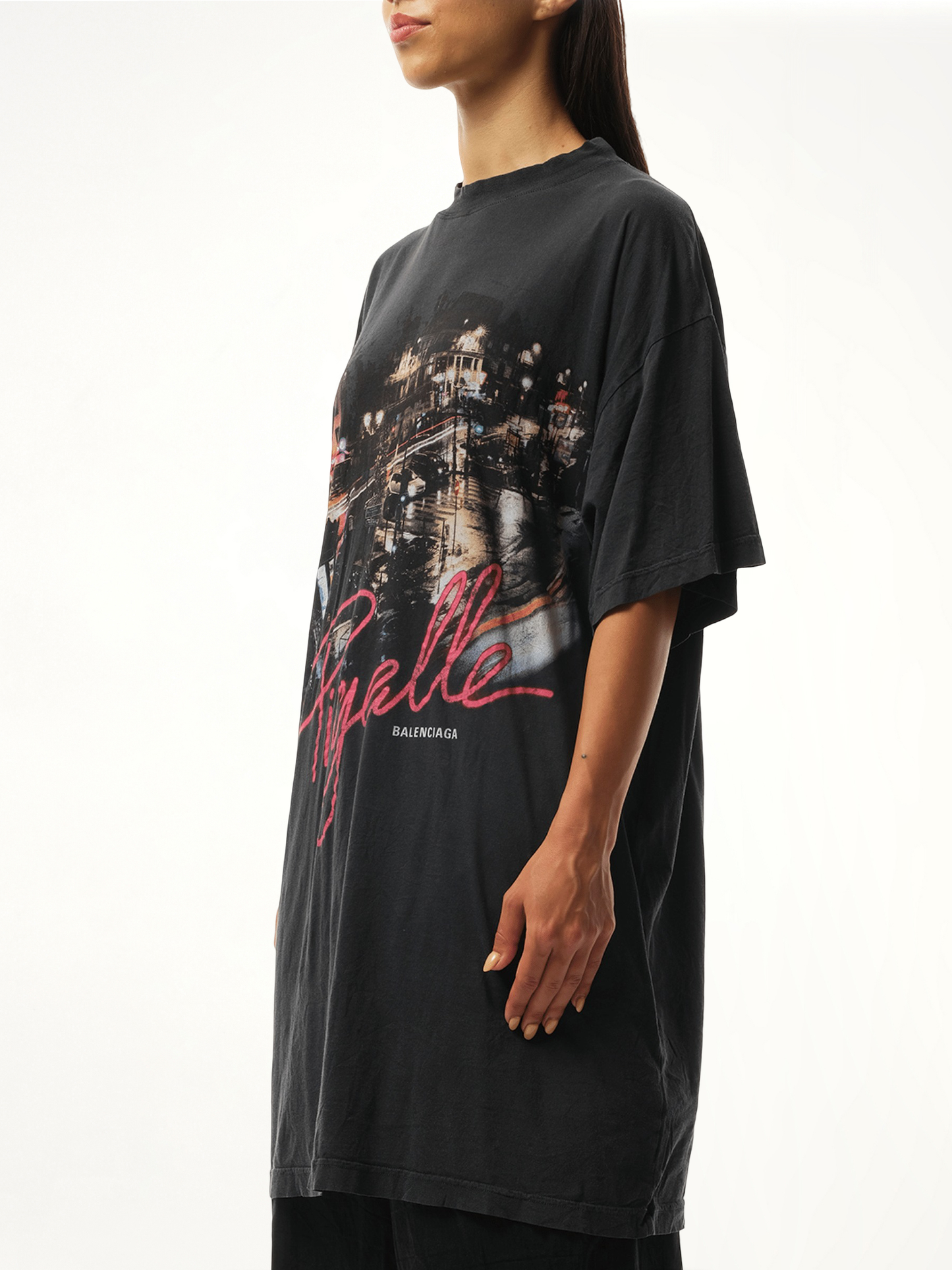 BALENCIAGA Pigalle Oversized T-Shirt (Black)