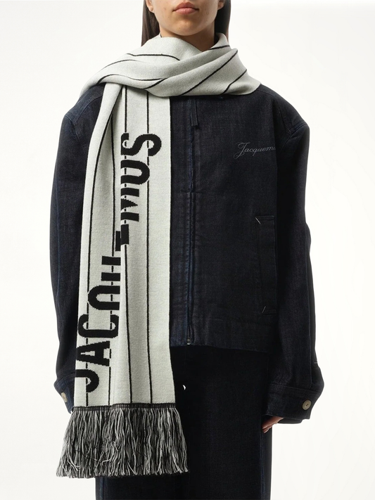 JACQUEMUS L'Echarpe Liga Scarf (Black)