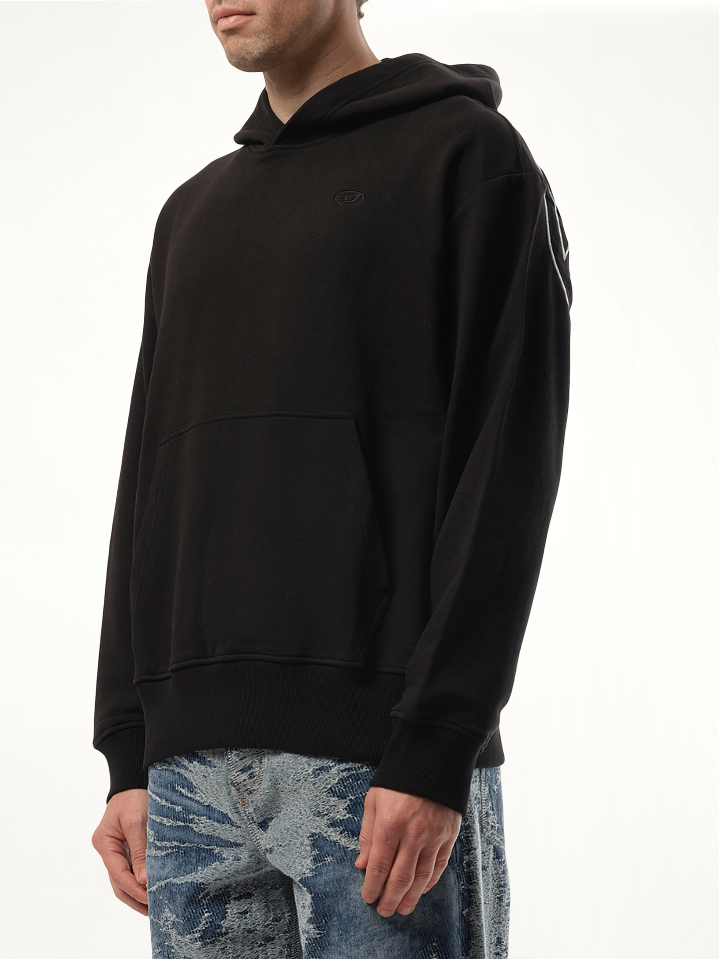 DIESEL S-Macs Oval D Hoodie (Black)