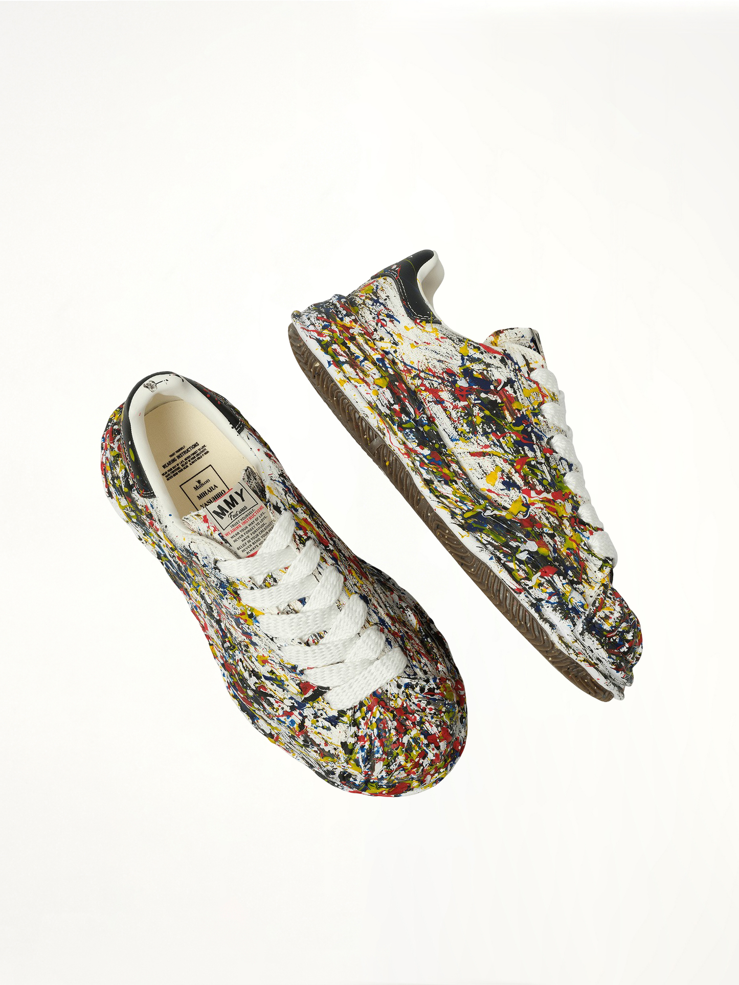 MAISON MIHARA YASUHIRO Blakey OG Paint Splatter Sneaker (White)