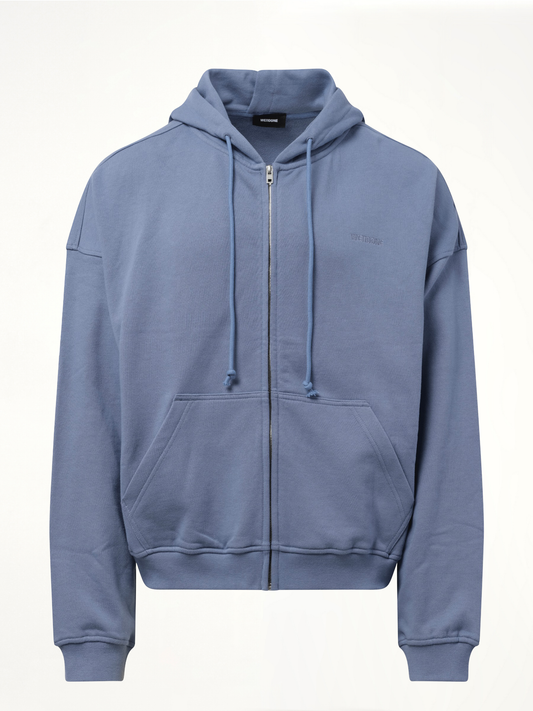 WE11DONE Twin All Around Hoodie Zip-Up (Blue)