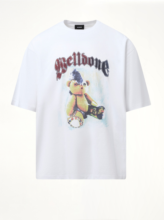 WE11DONE Punk Teddy T-Shirt (White)