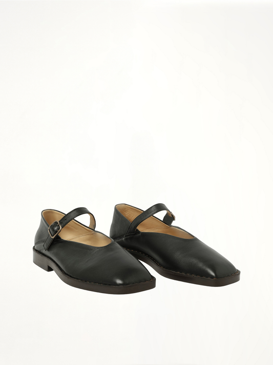 LEMAIRE Ballerina Shoes (Black)