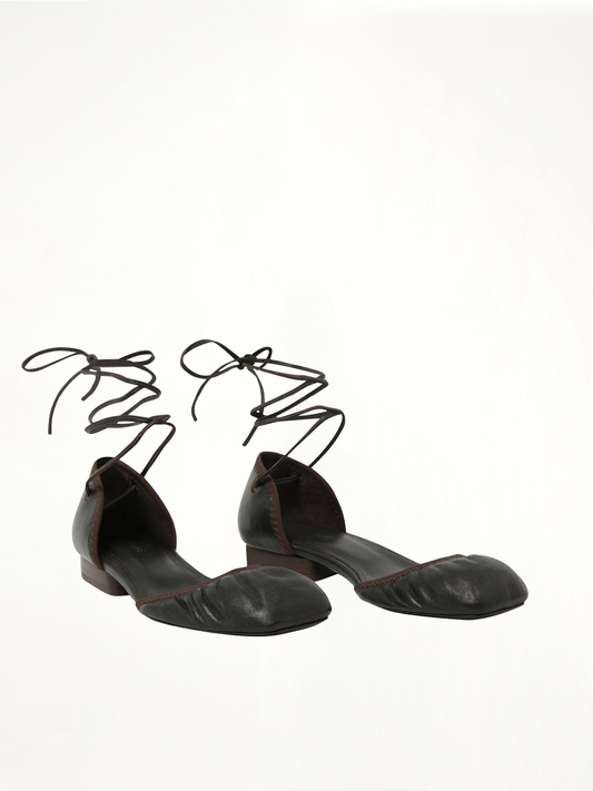 LEMAIRE Micro Ballerina Flat (Brown)