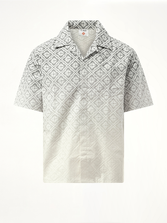 CASABLANCA Short Sleeve Cuban Collar Shirt (Grey)