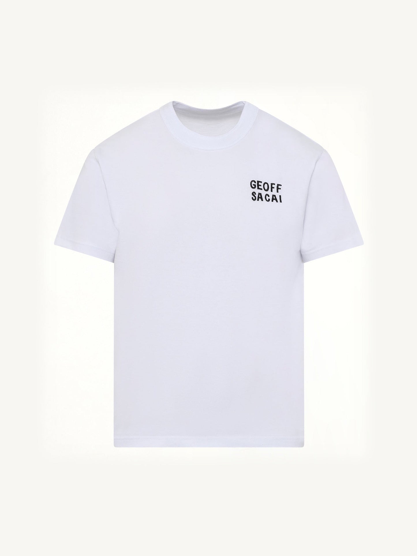 Geoff Sacai Embroidery T-Shirt (White)