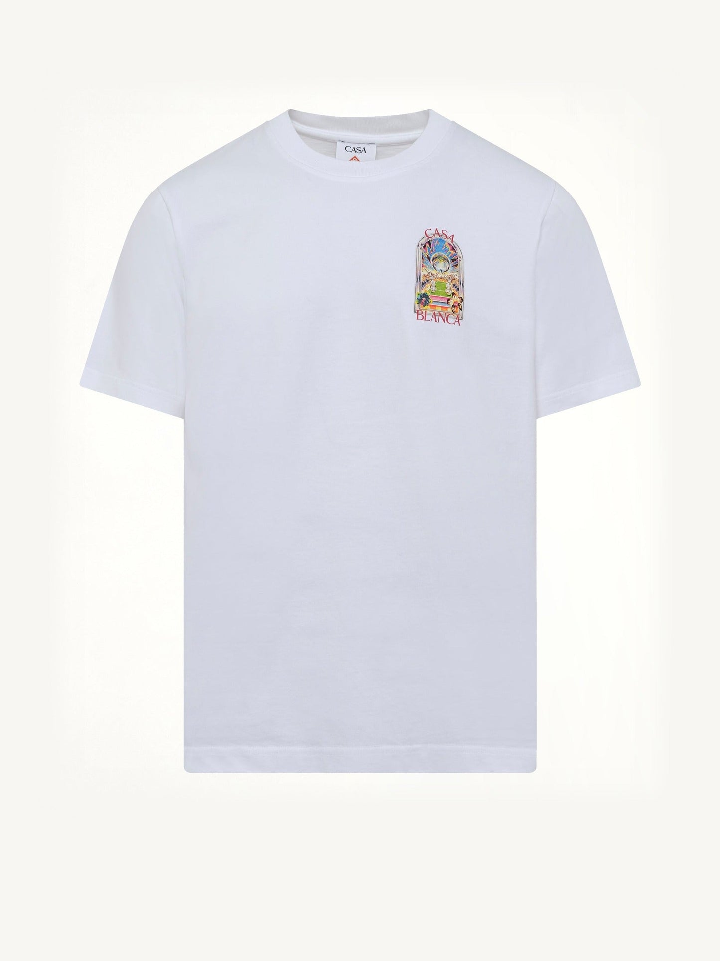 CASABLANCA Casa Way Orchid Classic T-Shirt (White)