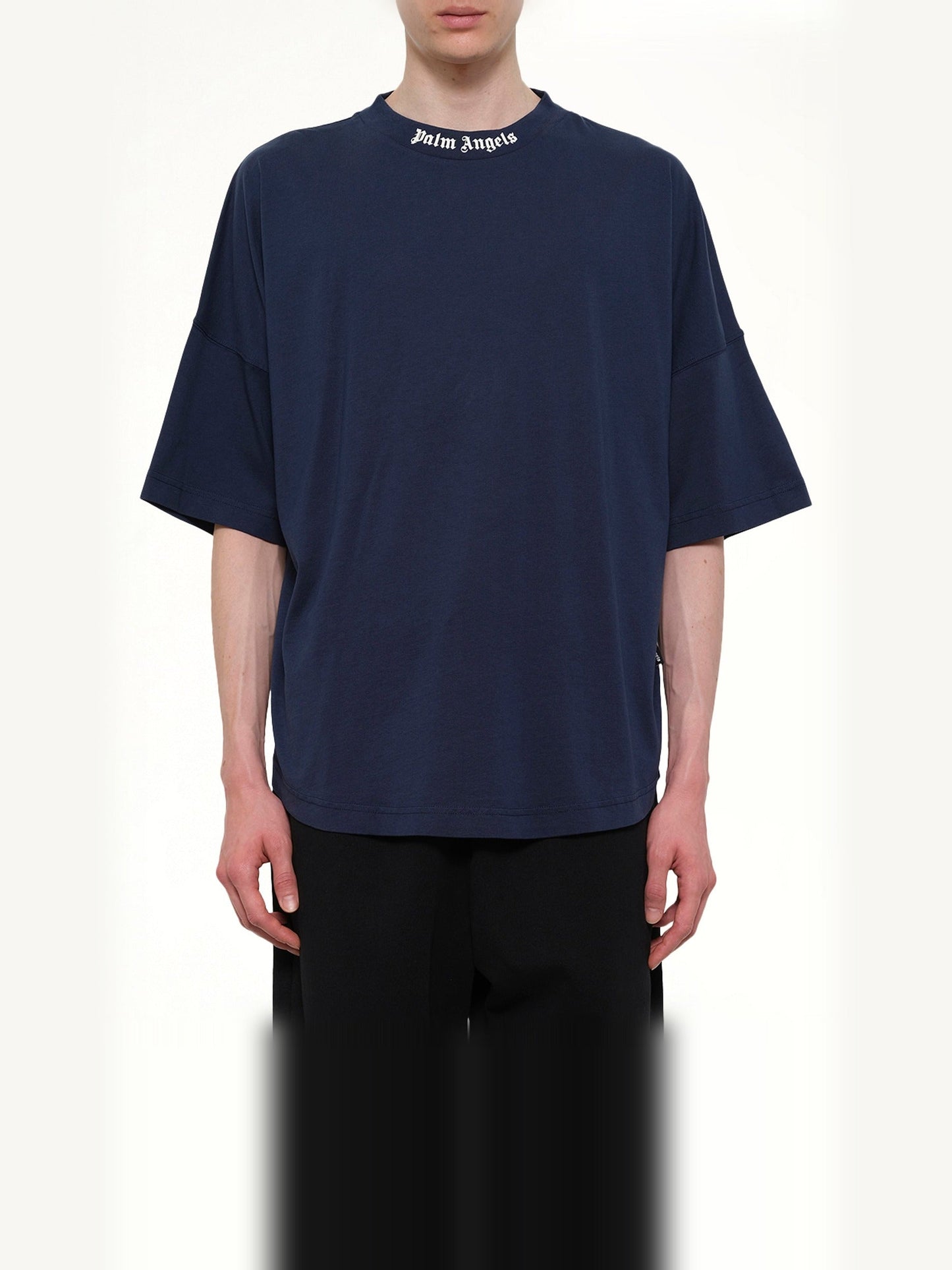 PALM ANGELS Classic Logo Over T-Shirt (Navy)