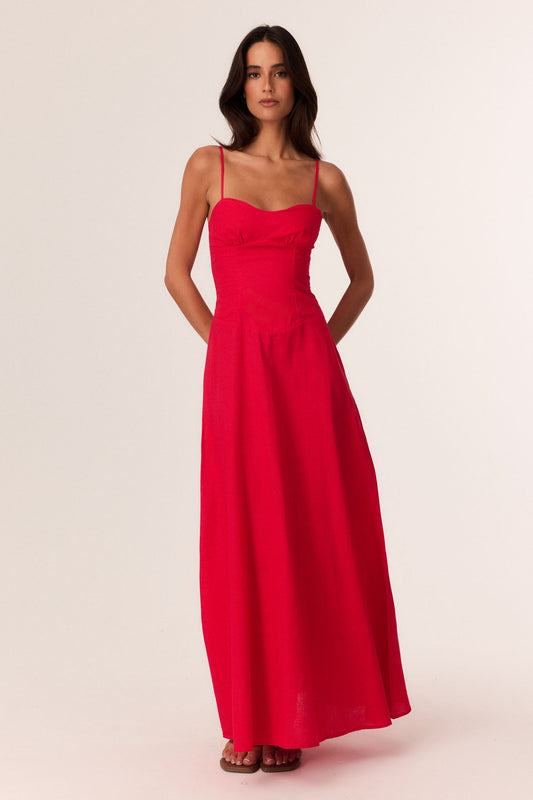 SNDYS TALIA MAXI DRESS (Red)