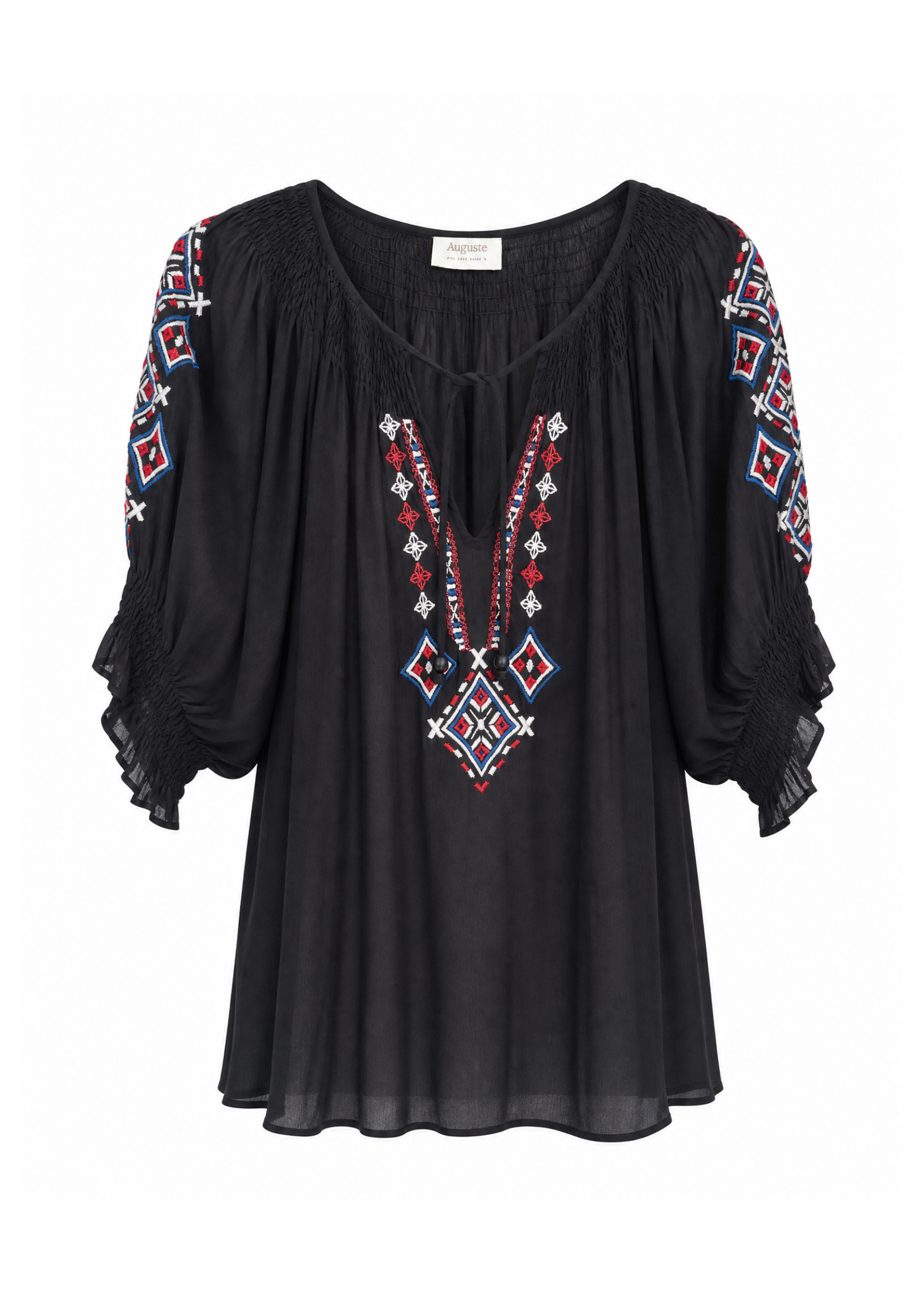 Auguste The Label Paxton Embroidered Blouse (Print)