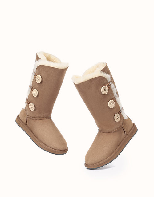 AUSTRALIAN SHEPHERD® TALL BUTTON Boots (Chestnut)